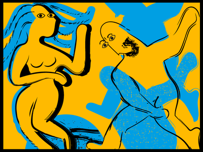 Drum&Bass Night Illustration funky illustration weird