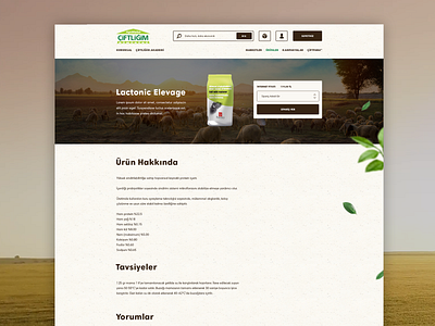 Ciftligim Corporate E-Commerce Web Site Product Details art direction branding farm farm animals photoshop ui ux ux ui design web design