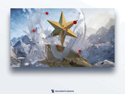 Happy Holidays! 3d 3d rendering holiday snow ui ui design ux web design web development