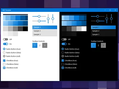 Windows 10 theme app controls development software template theme ui uwp windows