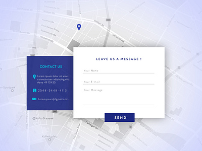 DailyUI #26 Contact US