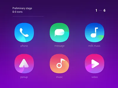 A set of icon designs icon ui 插图 设计