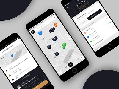 Concept for parking app app auto design mobile ux