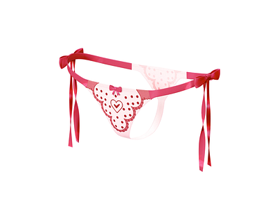 Panties app branding design girl underwear icon illustration illustrator love panties vector