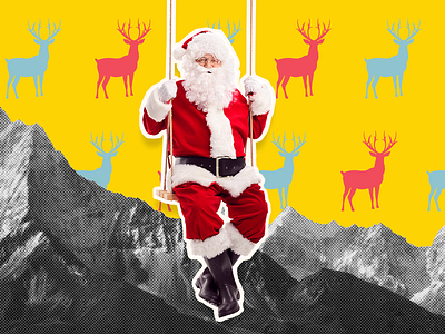Merry Christmas 2019 christmas collage deer happy new santa year