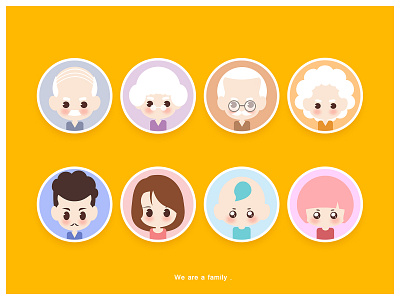 We are a family app design photoshop ui