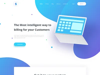 Biiling page UI landing creatity creative graphic design illustration landing page design landingpage typography ui uidesign
