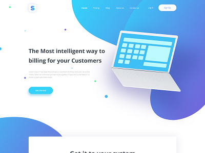 Biiling page UI landing creatity creative graphic design illustration landing page design landingpage typography ui uidesign