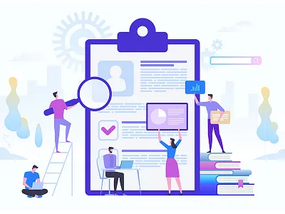 Concept of job interview, working experience, recruitment