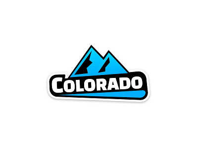 Colorado logo moutain sketch