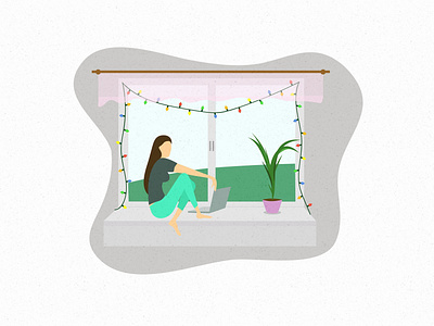 Merry Christmas! 🎅🎄 christmas design freelancer girl illustration vector vector art vector design