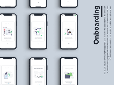 Onboarding app art clean illustration ios minimal app ui ux ux design