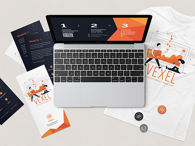 Illustrations and Website Design for Vexel.is bitcoin crypto cryptocurrency design icon illustration orange ui ui design vector vexel website design