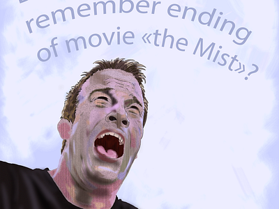 strong finish illustration movie stiven king the mist