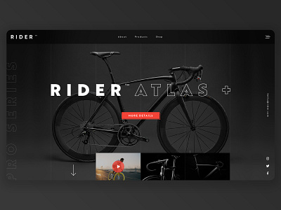 Daily UI - 003 - Landing Page adobe illustrator adobe photoshop bike design landing page product ui ux design web design