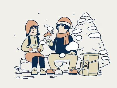 Merry Christmas mountain outdoor xmas