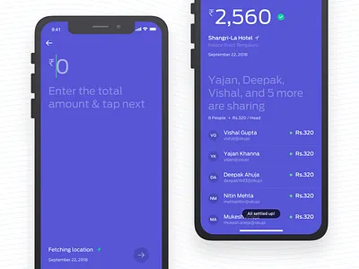 Split Money via UPI app application clean design interaction interface iphone mobile money money transfer sketch split ui ux