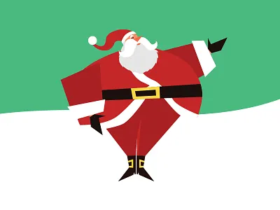 Happy Holidays! 2018 christmas holidays illustration santa claus