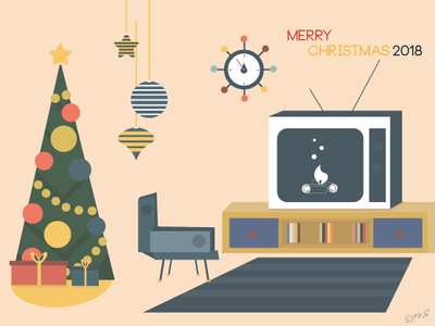 Example of Mid Century Modern Christmas 2018