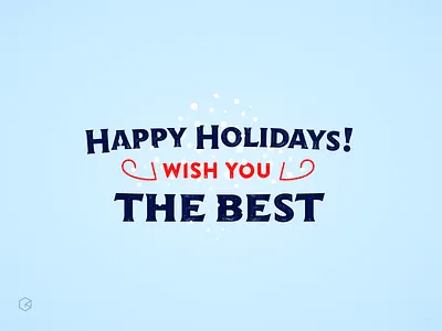 Happy Holidays Dribblers ! christmas holidays lettering typography vintage