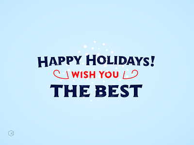 Happy Holidays Dribblers ! christmas holidays lettering typography vintage