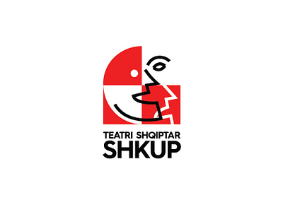 Teatri Shqiptar Shkup 2 branding cubism design flat icon illustration lettering lines logo logotype simple theater design theatre theatre logo theatre logo design type typography vector