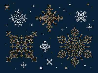 Happy Holidays! ❄️ christmas happy holidays holiday illustration line new year snowflake winter