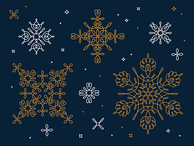 Happy Holidays! ❄️ christmas happy holidays holiday illustration line new year snowflake winter