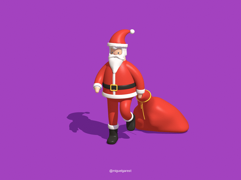 🎄🎅 animation c4d christmas cinema4d santa santa claus