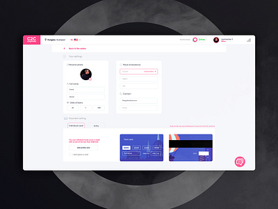 setting page | delovery platform admin admin dashboard bank card company courier delivery finance platform platforms settings settings page site user uxui webdesign website