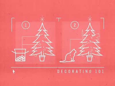 Merry Christmas! blueprint cat character christmasdesign christmastree decorating emblem flat funny graphic design happynewyear illustration linework logo mark merrychristmas newyeardesign ux vector vintage