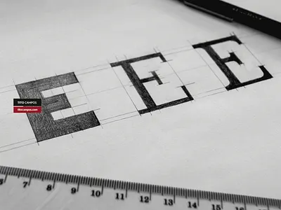 Sketch WIP Letter E Typeform boceto e estructura letra e letras letter letterform sketch structure tipo tipografia type typo typographic typography wip