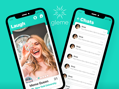 Gleme Redesign app branding dating dating app ui ux