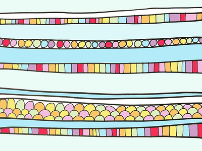 ART EVERY DAY NUMBER 434 / PATTERN + COLOUR / THE CANDY STORE candy colour pattern