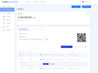 Coinxchange – Wallet and Address Page address bitcoin cryptocurrency cryptocurrency exchange exchange wallet