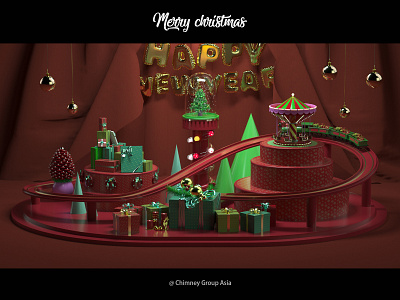 DAY-023 3d c4d christmas oc octane