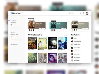 Digital Paper Design Preview application application design design digital paper ui ux