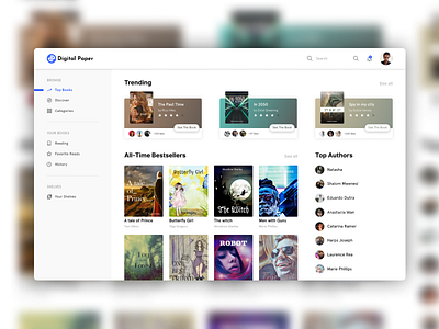 Digital Paper Design Preview application application design design digital paper ui ux