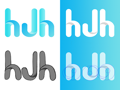 Logo Design Process company logo gradient logo h illustrator ipad illustration j logo logo alphabet logo design logo design branding logo design challenge logo design concept logo process logotype minimal design minimal logo minimal logo design n negative space logo positive space