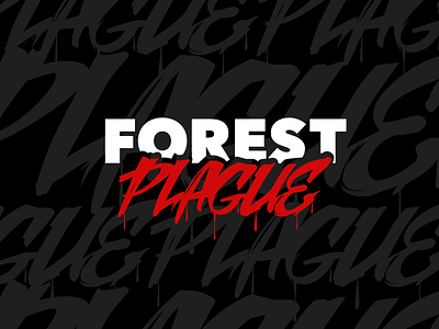 Forest Plague forest logo plague sketch vector