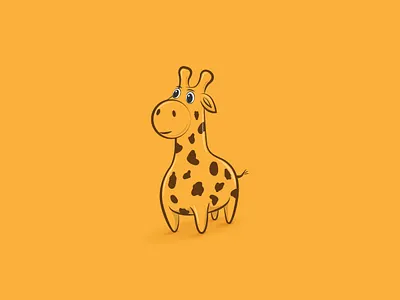Surprised Giraffe animal branding design drawing giraffe icon illustration illustrator logo surprised typography vector