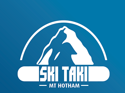 SKI TAKI branding illustration logo vector