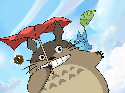 龙猫绘制 design illustration