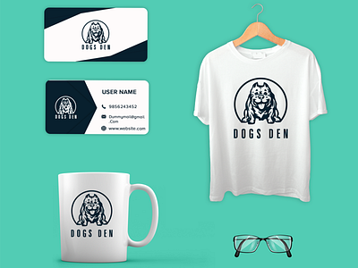 Dogs Den branding illustrator photoshop