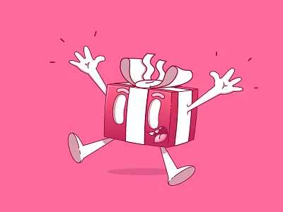 Present character illustration