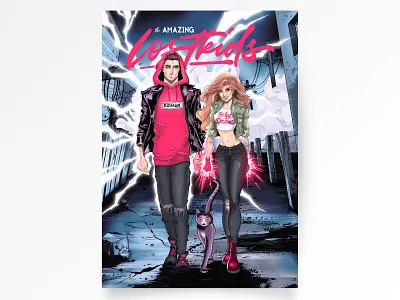 The Amazing Lostkids / Complete work art character character art character concept character design comic comic art comic book cover cover art cover artwork cover illustration illustration photoshop super heroes