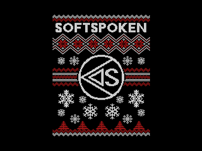 Softspoken apparel apparel design band band merch christmas clothing design merch snow softspoken sweater texture ugly christmas vector xmas