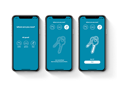 Minimalist tracker 020 dailyui finder found location lost mobile app tracker ui