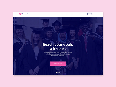 Landing Page for Problematix design ui design ui design challenge uiux uiuxdesign