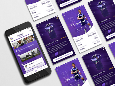 Football App UI app design e commerce football mobile ui